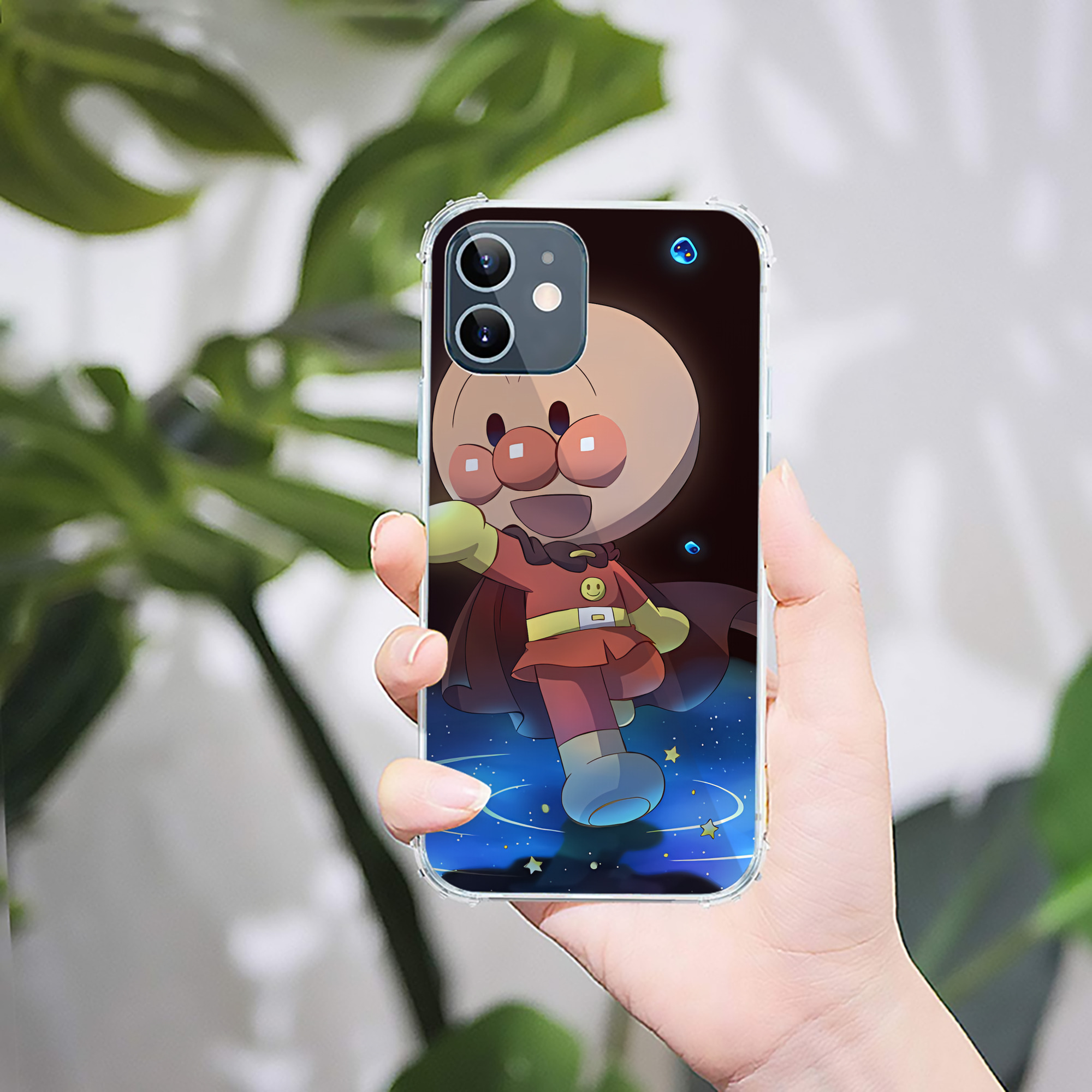 （画像用） アンパンマン Anpanman 【iPhone 12シリーズ対応】透明スマホケース（クリアソフトケース）